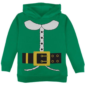 Holiday Elf Costume Green Toddler Hoodie