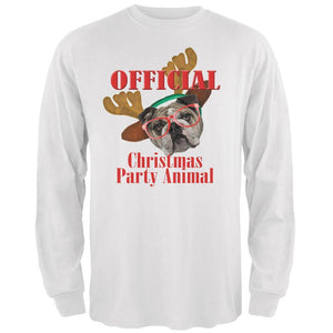 Christmas Party Animal White Adult Long Sleeve T-Shirt