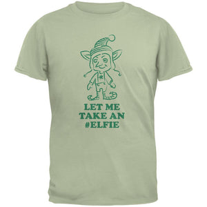 Christmas Take an Elfie Serene Green Adult T-Shirt