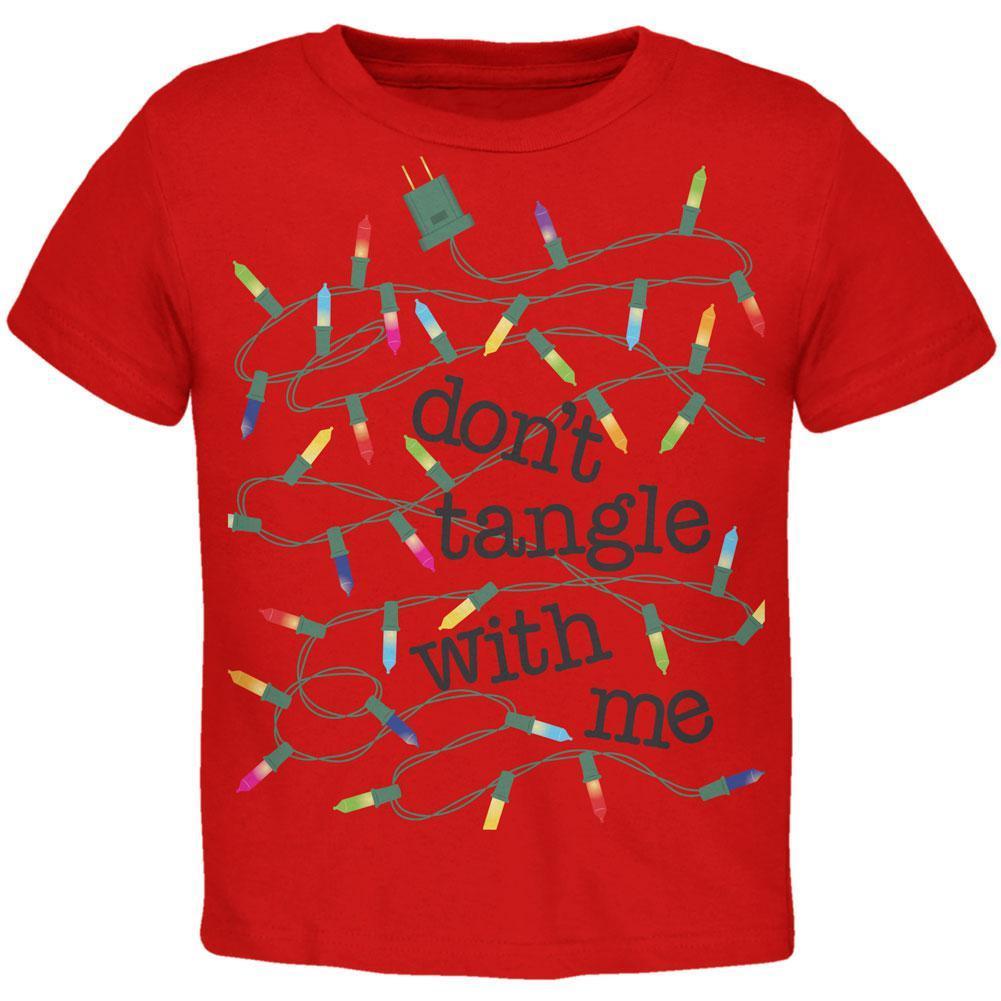 Christmas Dont Tangle With Me Red Toddler T-Shirt