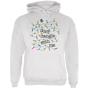 Christmas Dont Tangle With Me White Adult Hoodie