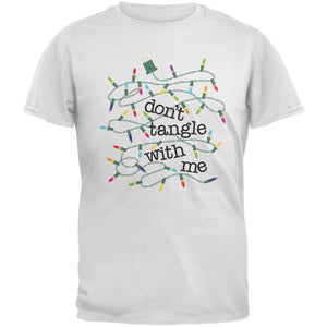Christmas Dont Tangle With Me White Adult T-Shirt