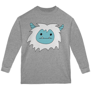 Christmas Abominable Yeti Sport Grey Youth Long Sleeve T-Shirt