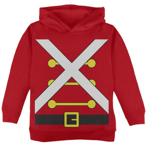 Christmas Toy Soldier Costume Red Toddler Hoodie