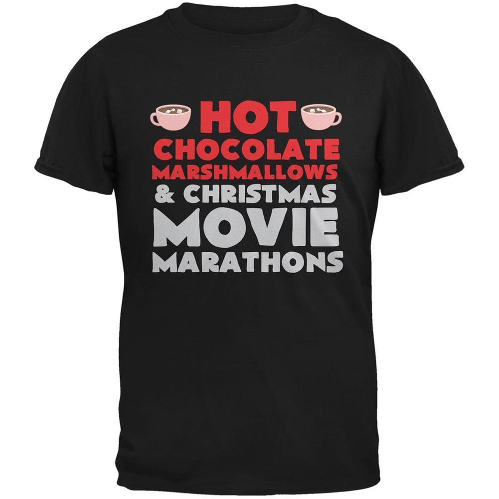 Christmas Hot Chocolate Black Adult T-Shirt