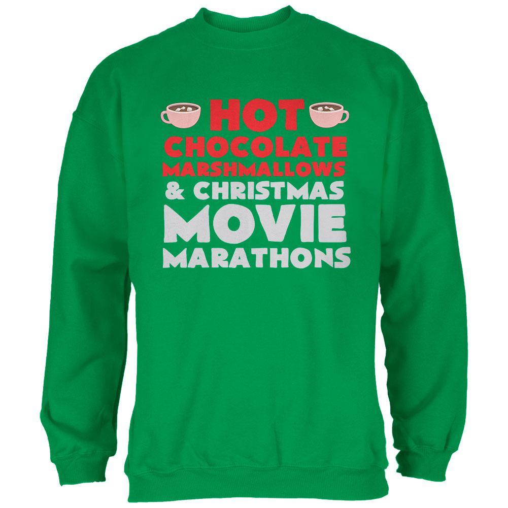 Christmas Hot Chocolate Irish Green Adult Sweatshirt