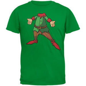 Christmas Happy Elf Irish Green Adult T-Shirt