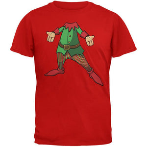 Christmas Happy Elf Red Adult T-Shirt