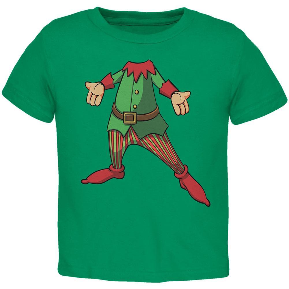 Christmas Happy Elf Kelly Green Toddler T-Shirt