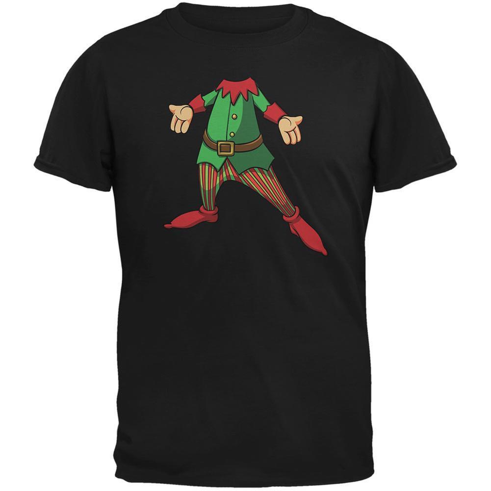 Christmas Happy Elf Black Youth T-Shirt