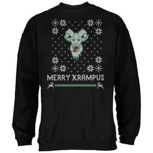 Christmas Merry Krampus Ugly Xmas Sweater Black Adult Sweatshirt