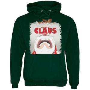 Christmas Santa Jaws Claus Horror Forest Adult Hoodie