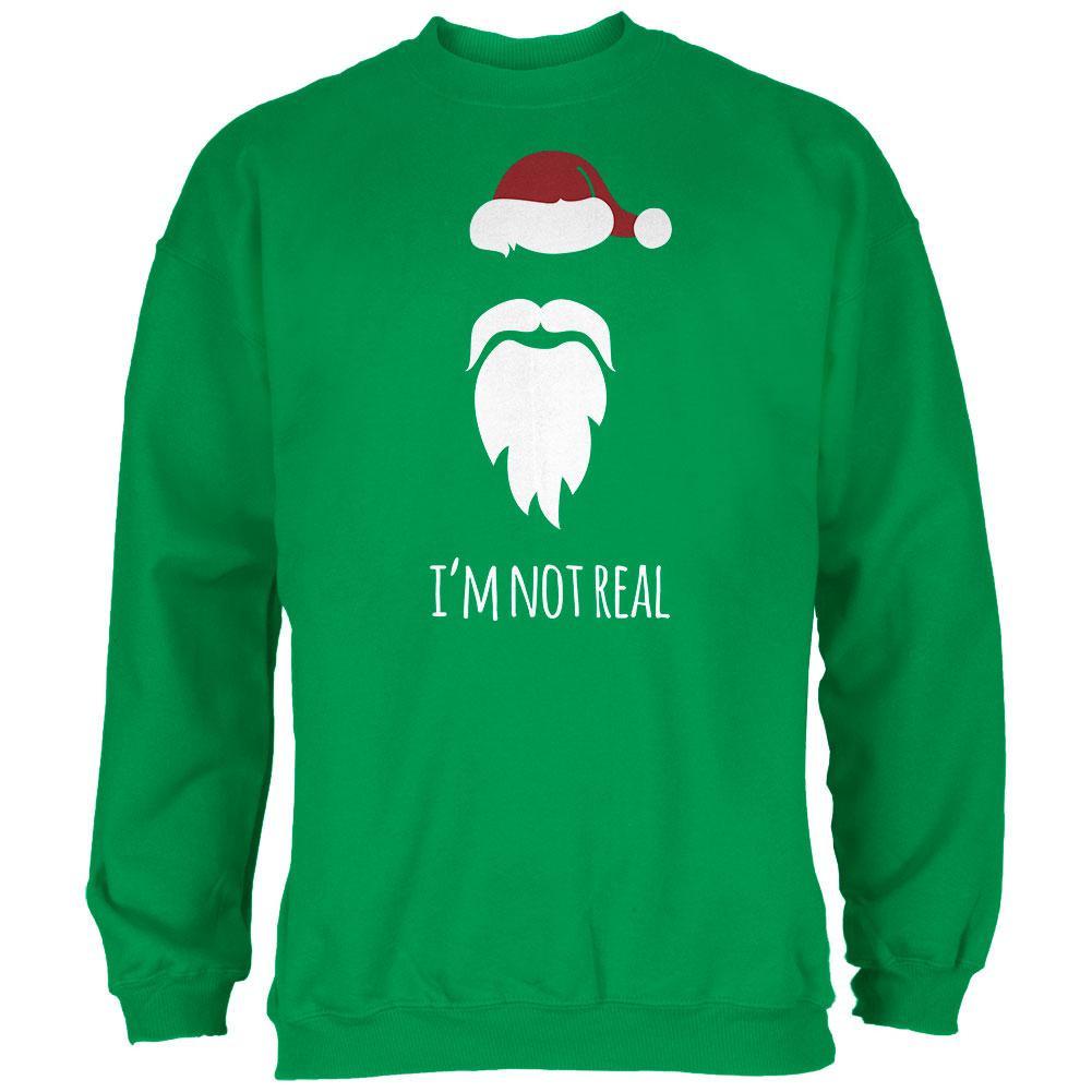 Santa I'm Not Real Irish Green Adult Sweatshirt