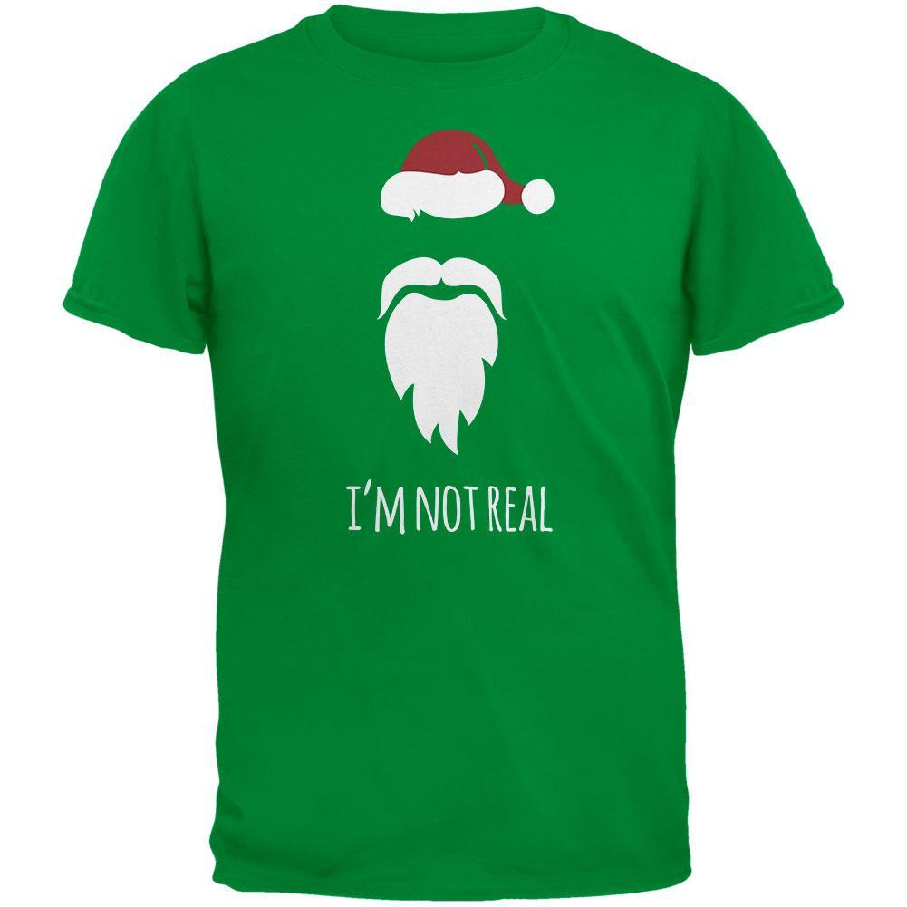 Santa I'm Not Real Irish Green Adult T-Shirt