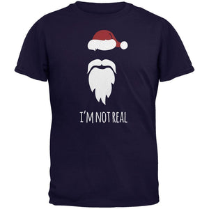 Santa I'm Not Real Navy Adult T-Shirt
