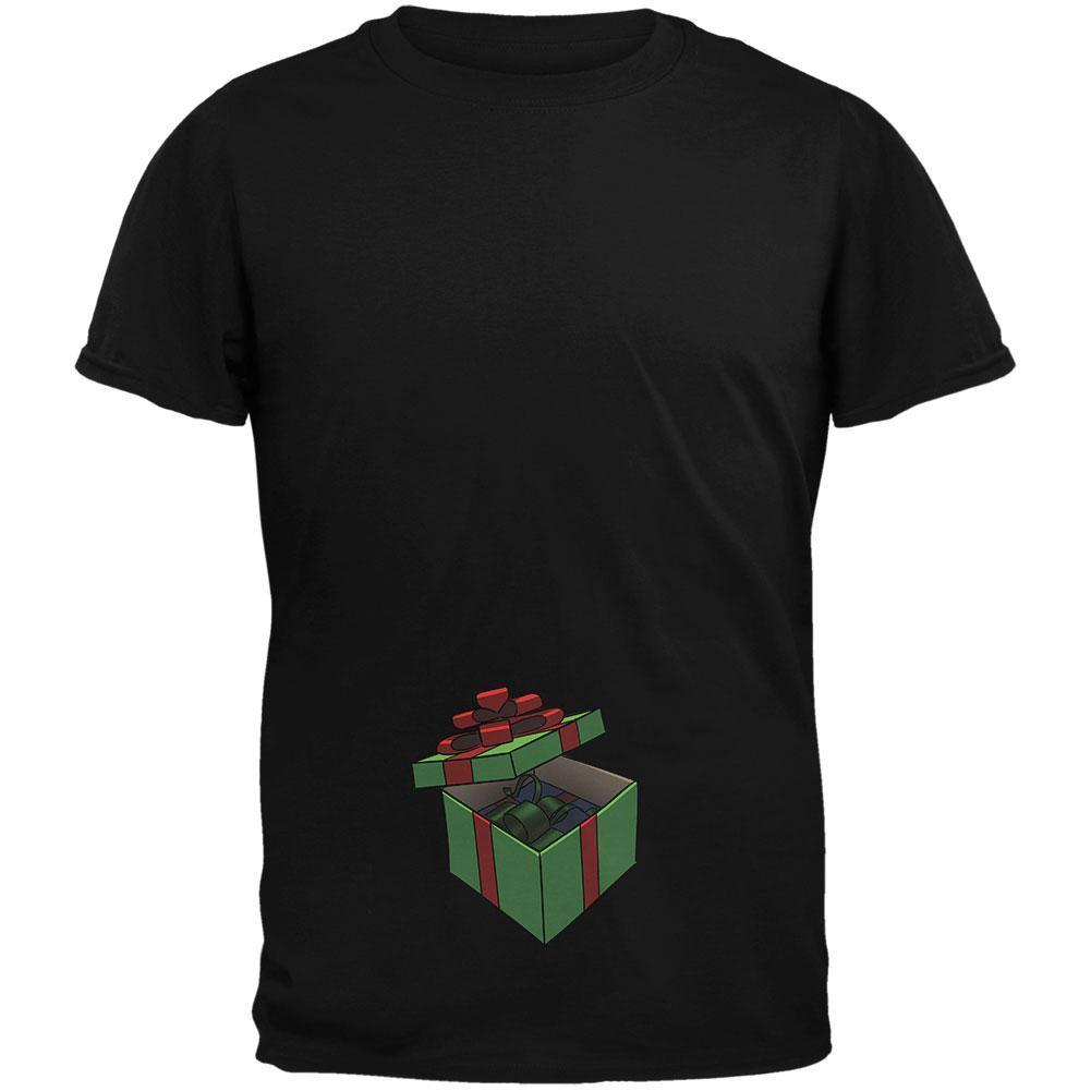 Box In A Box Christmas Gift Black Adult T-Shirt