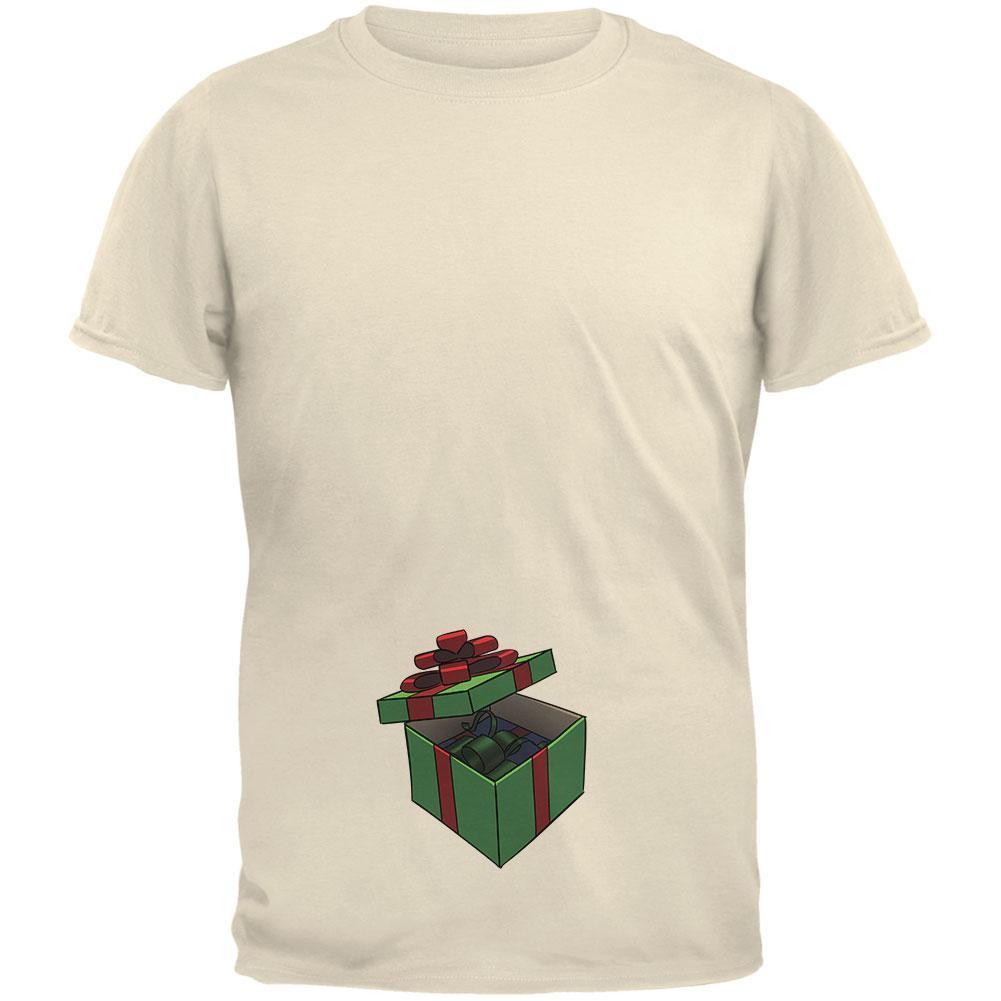 Box In A Box Christmas Gift Natural Adult T-Shirt