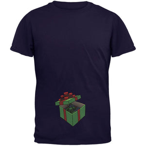 Box In A Box Christmas Gift Navy Adult T-Shirt