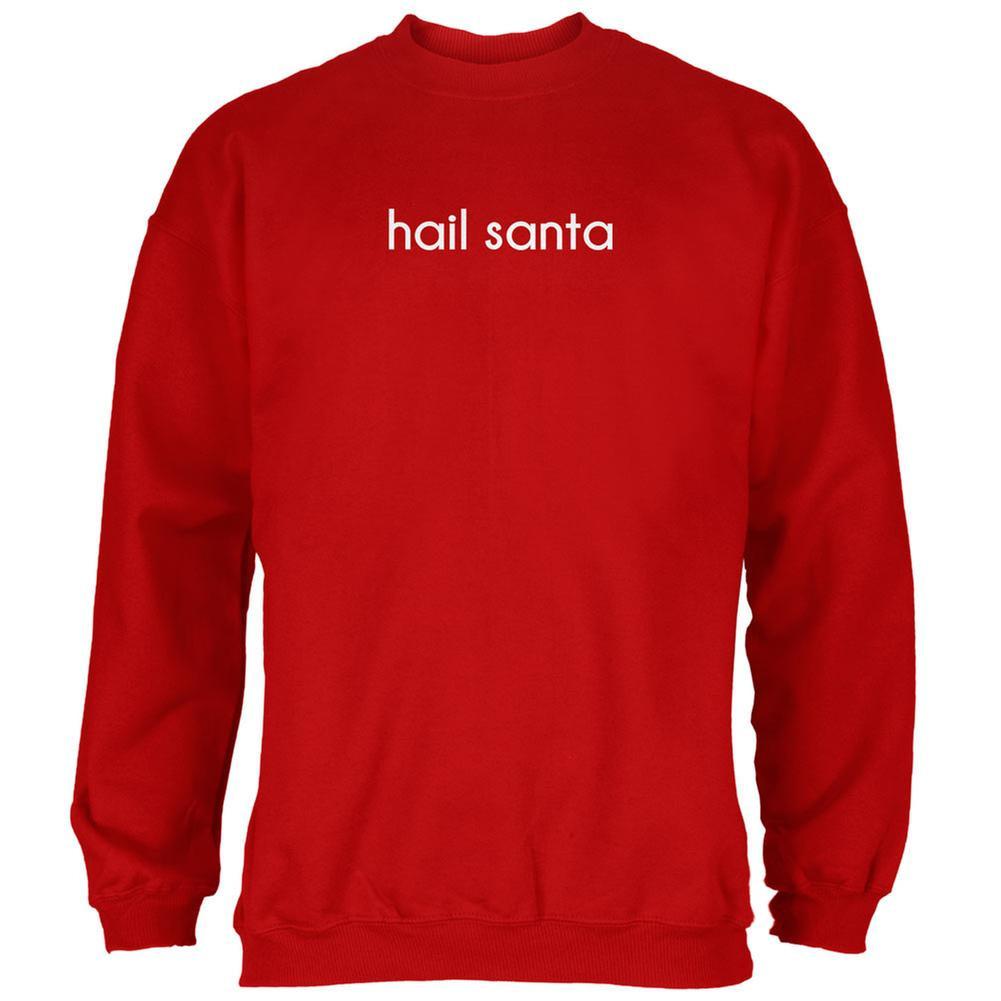 Hail Santa Red Adult Sweatshirt