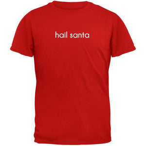 Hail Santa Red Adult T-Shirt