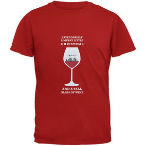 Christmas in a Glass Red Adult T-Shirt