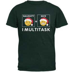 Christmas Naughty and Nice Multitask Forest Adult T-Shirt