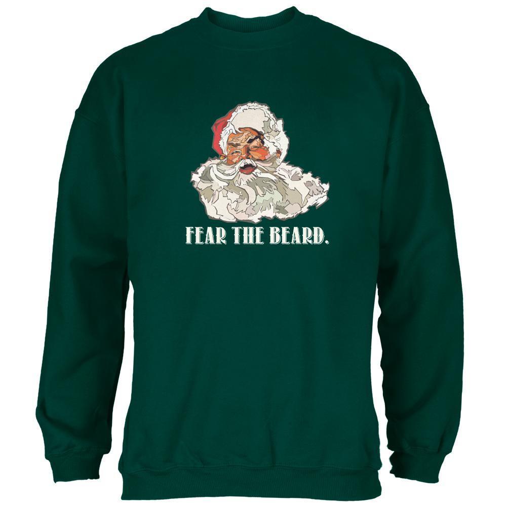 Christmas Santa Beard Forest Adult Sweatshirt