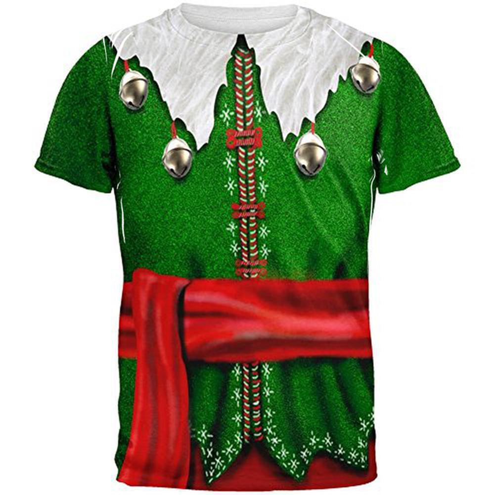 Elf Costume All Over Adult T-Shirt