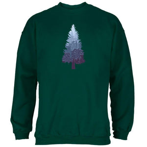 Christmas Tree Snowy City Forest Adult Sweatshirt