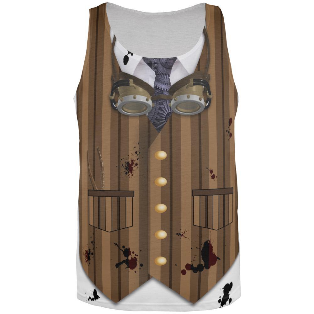 Halloween Steam Punk Engineer Costume All Over Adult Tank Top