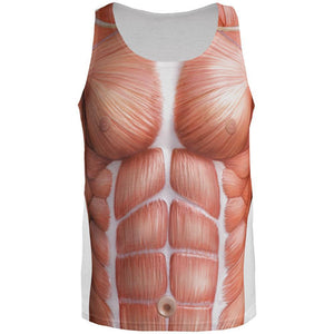 Muscle Costume All Over Adult Tank Top