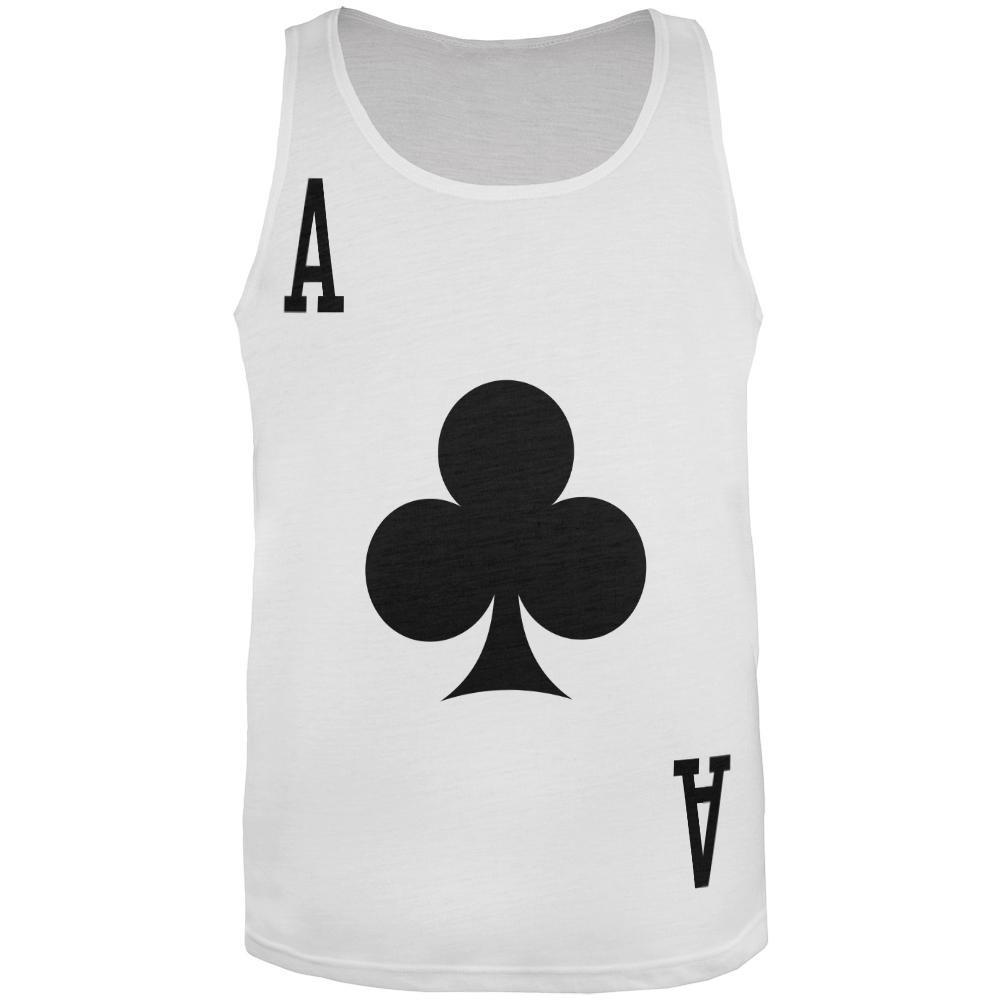 Halloween Ace of Clubs Card Soldier Costume All Over Adult Tank Top