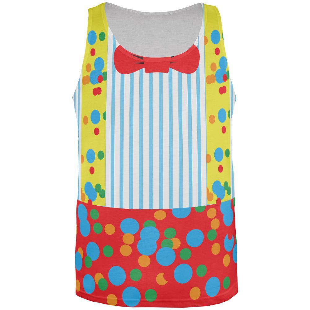 Halloween Clown Costume All Over Adult Tank Top
