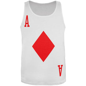 Halloween Ace of Diamonds Card Soldier Costume All-Over Adult Tank Top