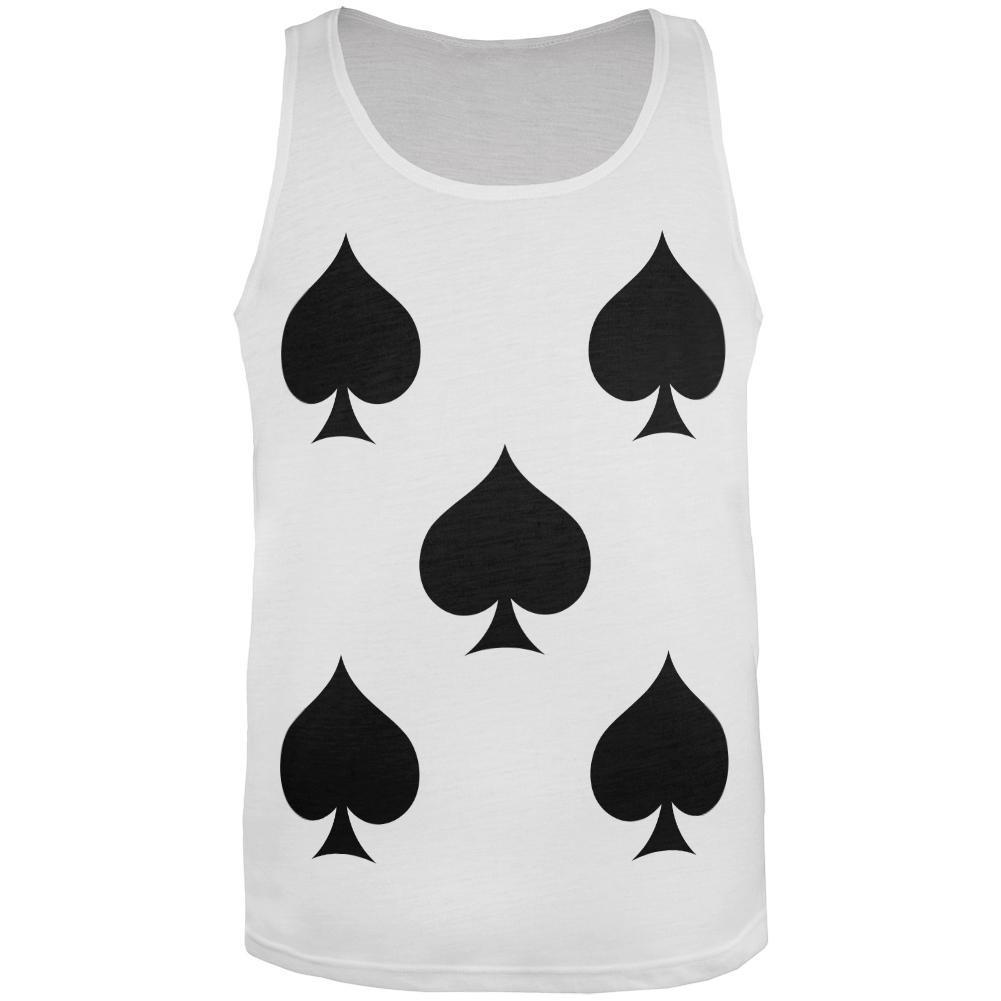 Five of Spades Costume All Over Adult Tank Top