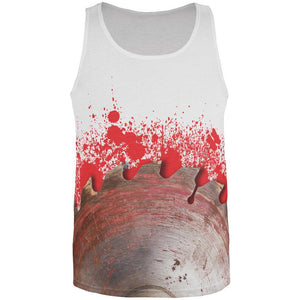 Halloween Saw Blade All Over Adult Tank Top