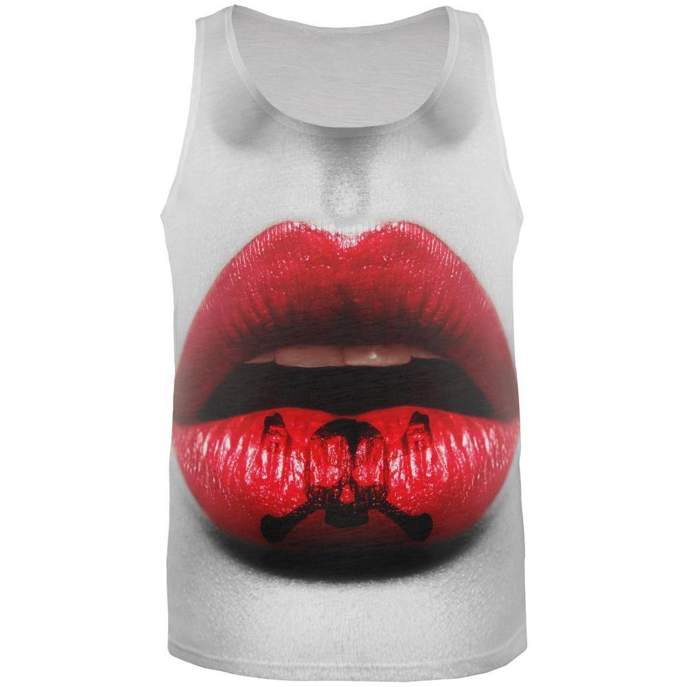 Halloween Kiss Of Death All Over Adult Tank Top