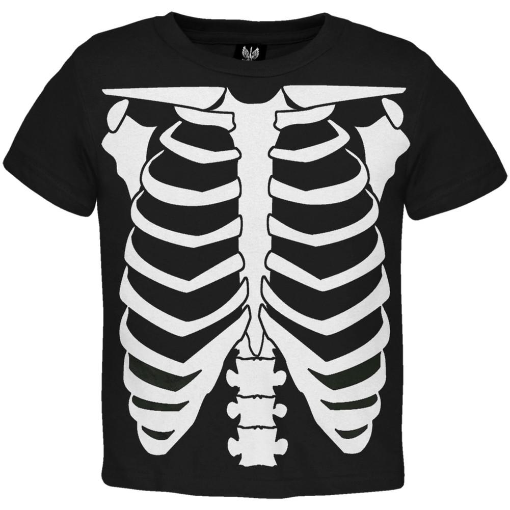 Skeleton Glow In The Dark Costume Toddler T-Shirt