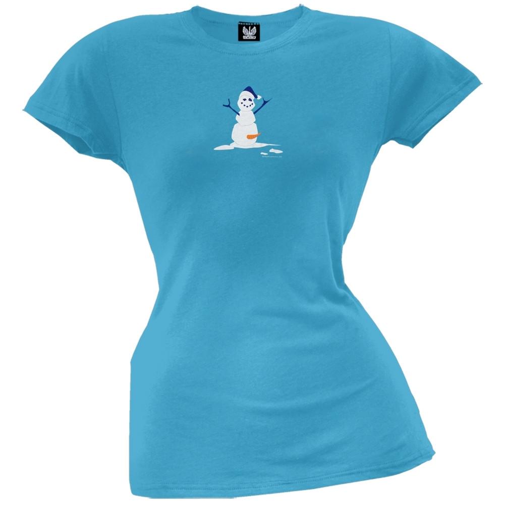 Happy Snowman Juniors T-Shirt