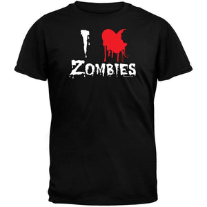 Halloween I Heart Zombies Black T-Shirt