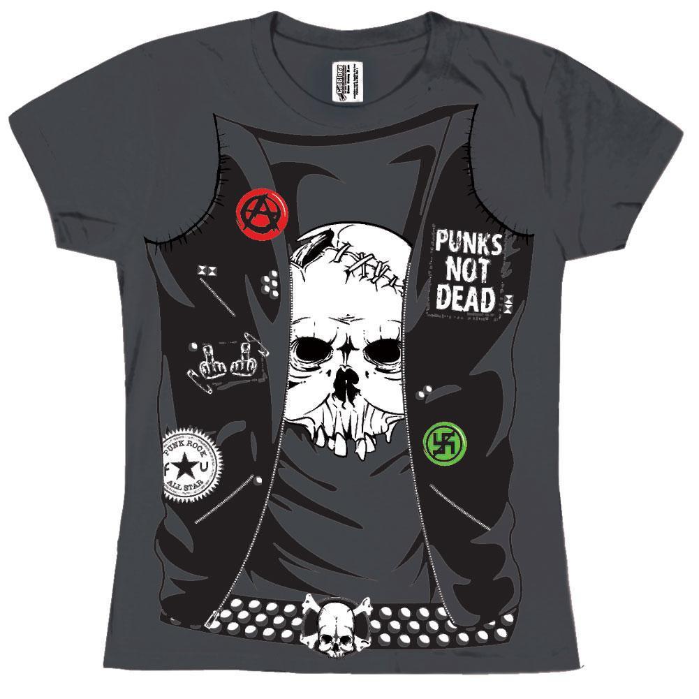 Punk Rock Costume Juniors T-Shirt