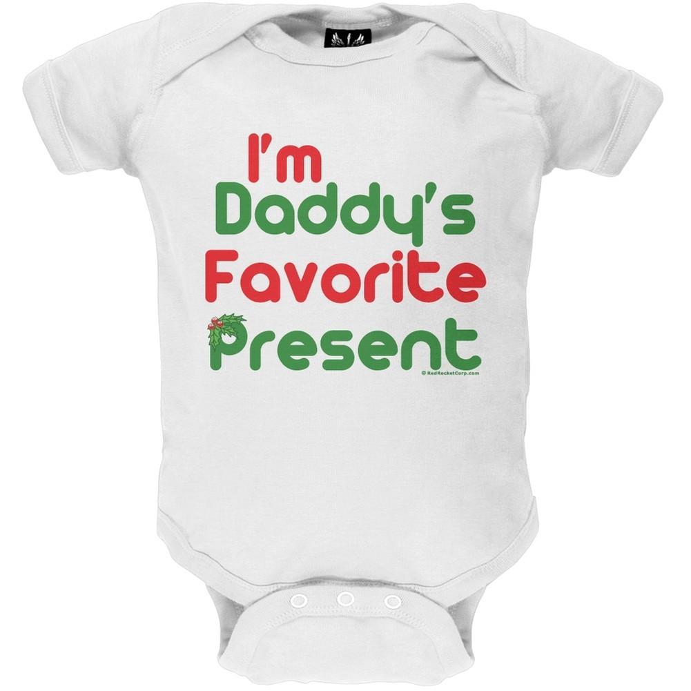 Christmas Daddy's Favorite Present Baby One Piece
