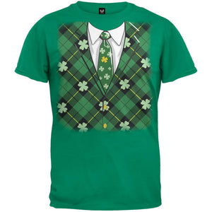 Irish Leprechaun Costume Green Adult T-Shirt
