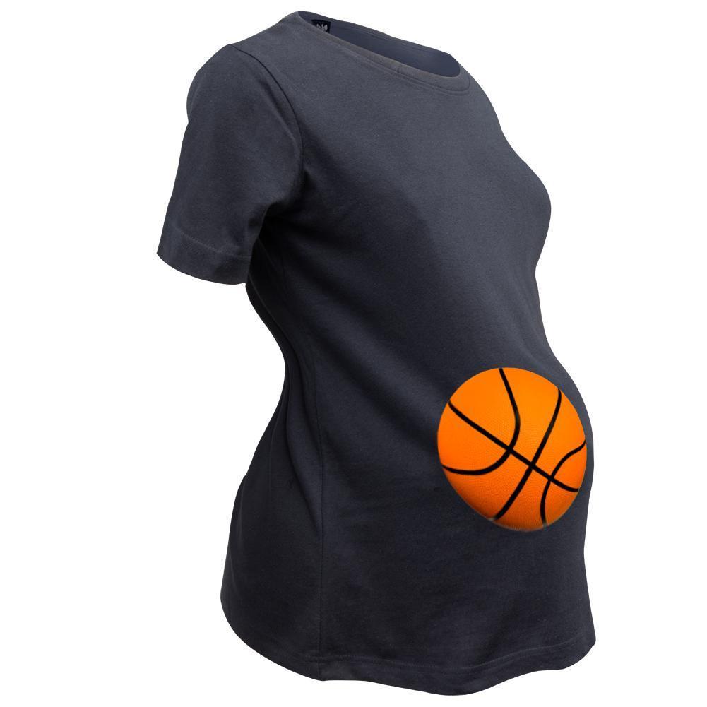 Halloween Basketball Belly Women's Maternity Costume T-Shirt