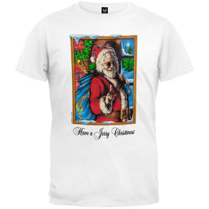 Grateful Dead - Jerry Garcia Christmas White T-Shirt