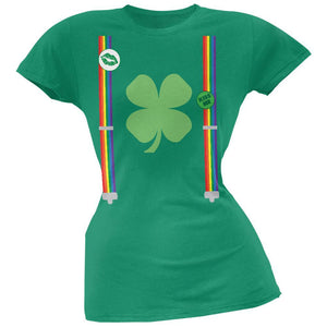Rainbow Suspenders Juniors T-Shirt