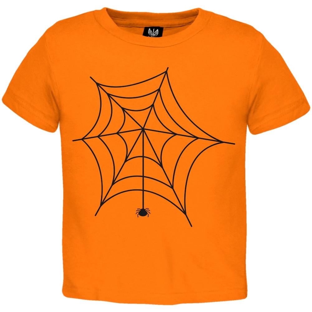 Spider Web Toddler Orange T-Shirt