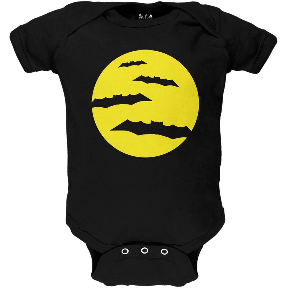 Halloween Moon Bats Baby One Piece