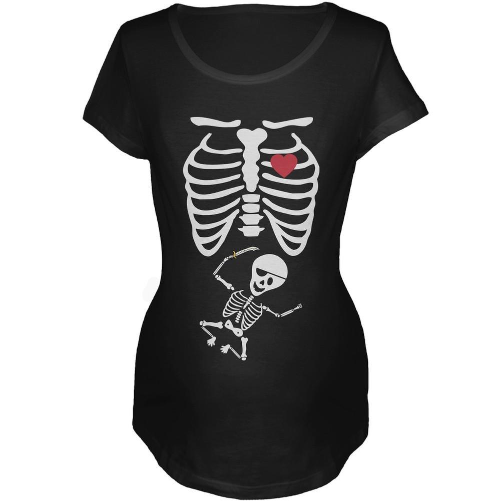 Pirate Baby Skeleton Women's Maternity Costume T-Shirt