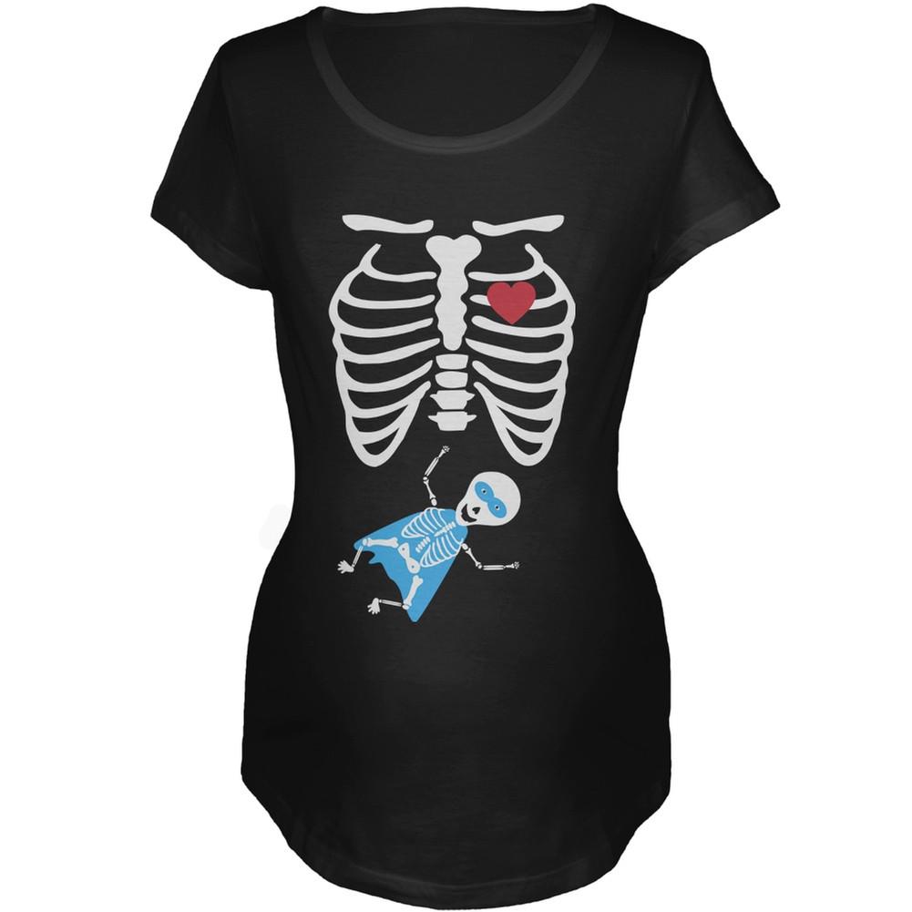 Superhero Baby Skeleton Women's Maternity Costume T-Shirt